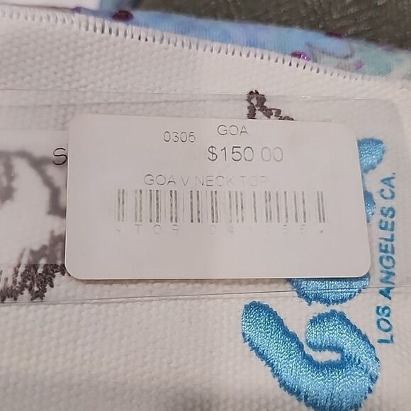 Goa Wild Daisy Print Y2K Top with Embroidery - Picture 5 of 12